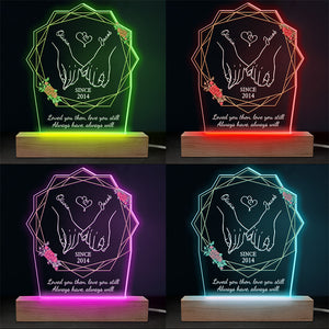 From Our First Kiss Till Our Last Breath - Couple Personalized Custom Shaped 3D LED Light - Gift For Husband Wife, Anniversary