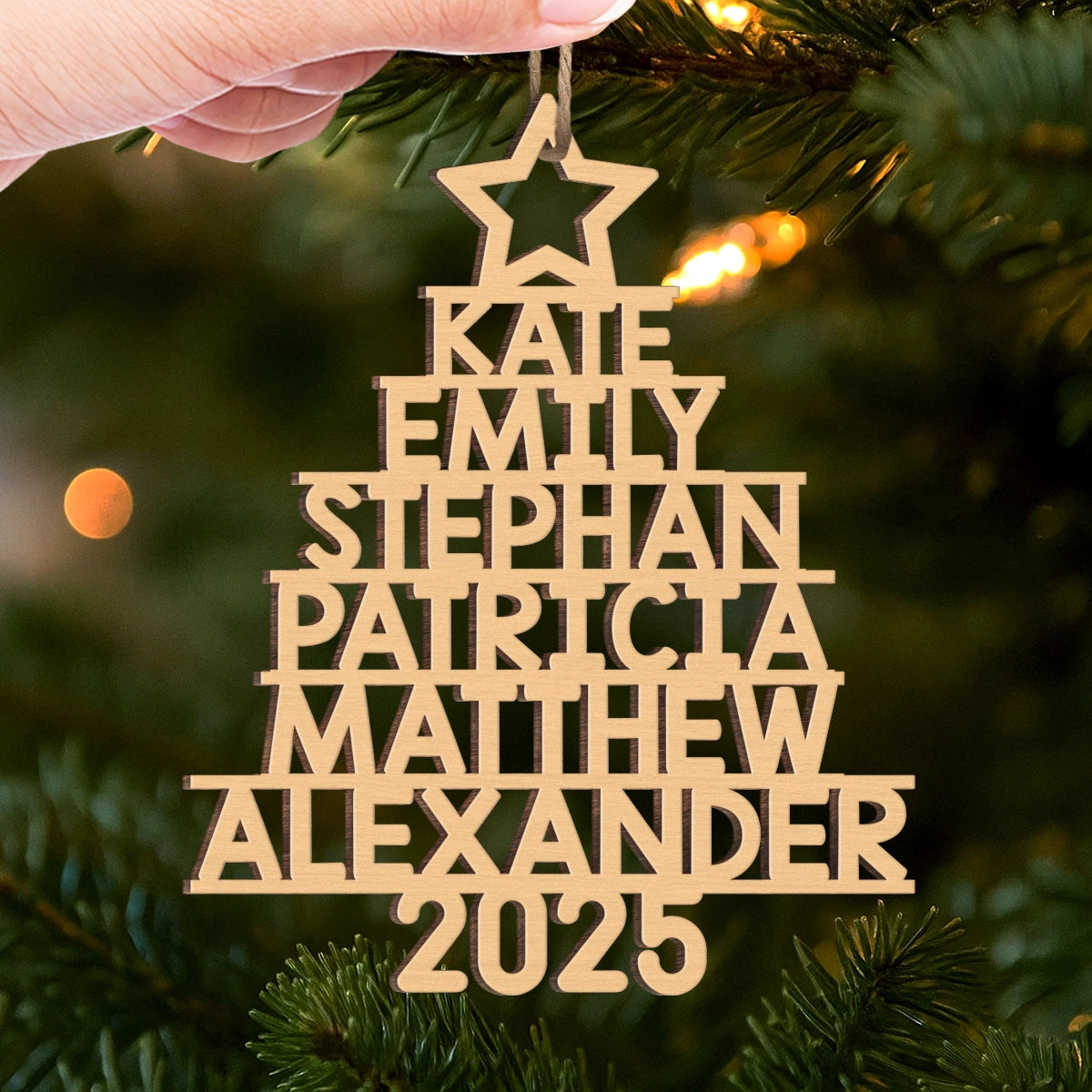 Custom Wood Ornament - Personalized Christmas Birthday Gifts For Family, Kids - The Best Part Of Christmas Holiday