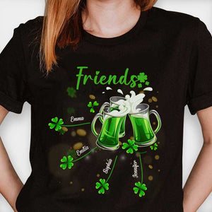 Good Friends Wine Together - Gift For St. Patrick's Day, Personalized T-shirt, Hoodie.