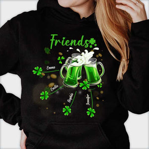 Good Friends Wine Together - Gift For St. Patrick's Day, Personalized T-shirt, Hoodie.